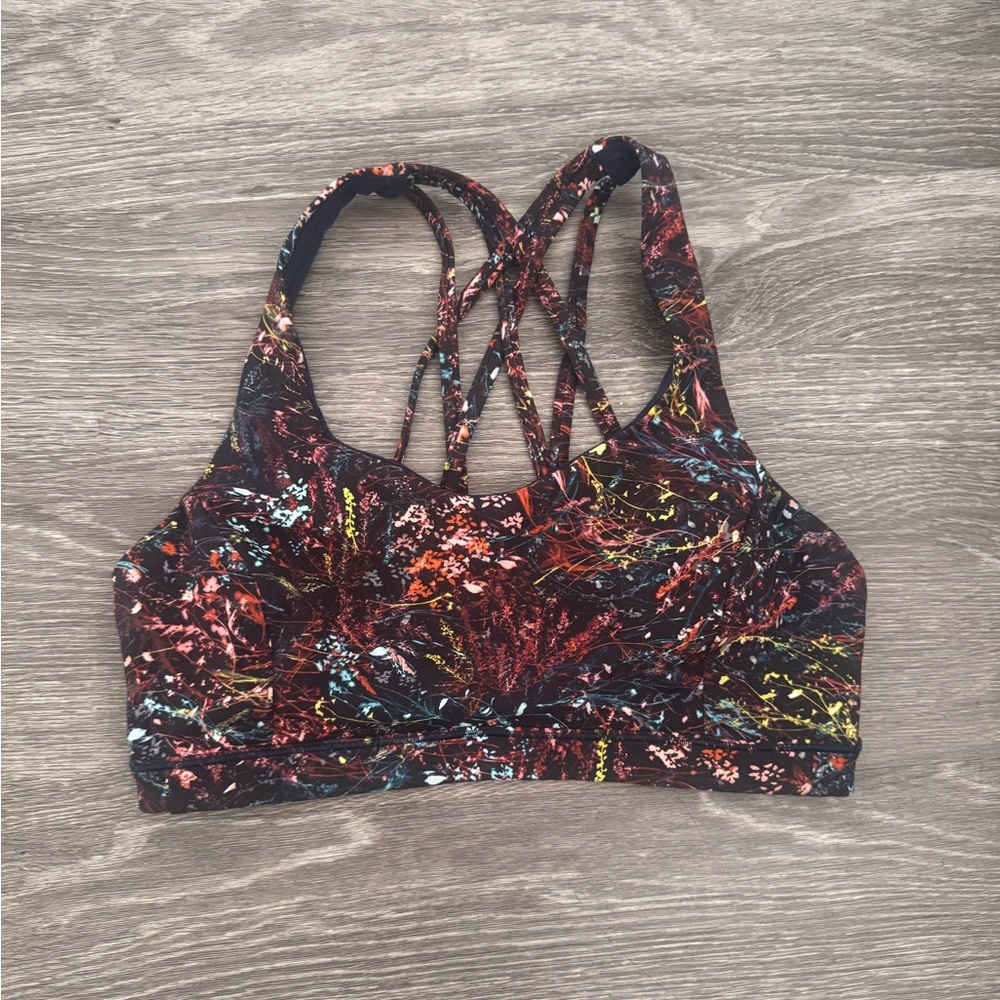 Lululemon Flowerescent sports bra size 6